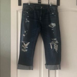 Original Levi’s 501 distressed boyfriend jeans